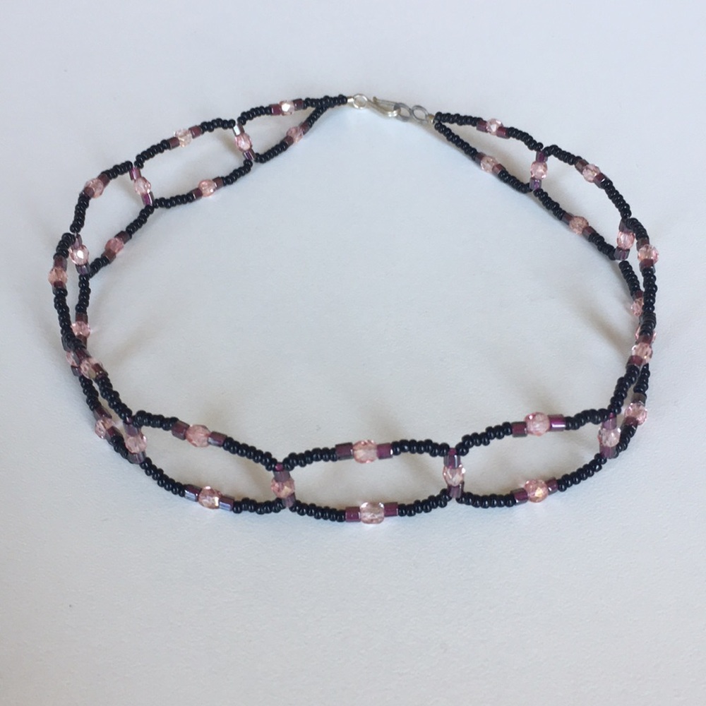 Beaded Choker Necklace - like new